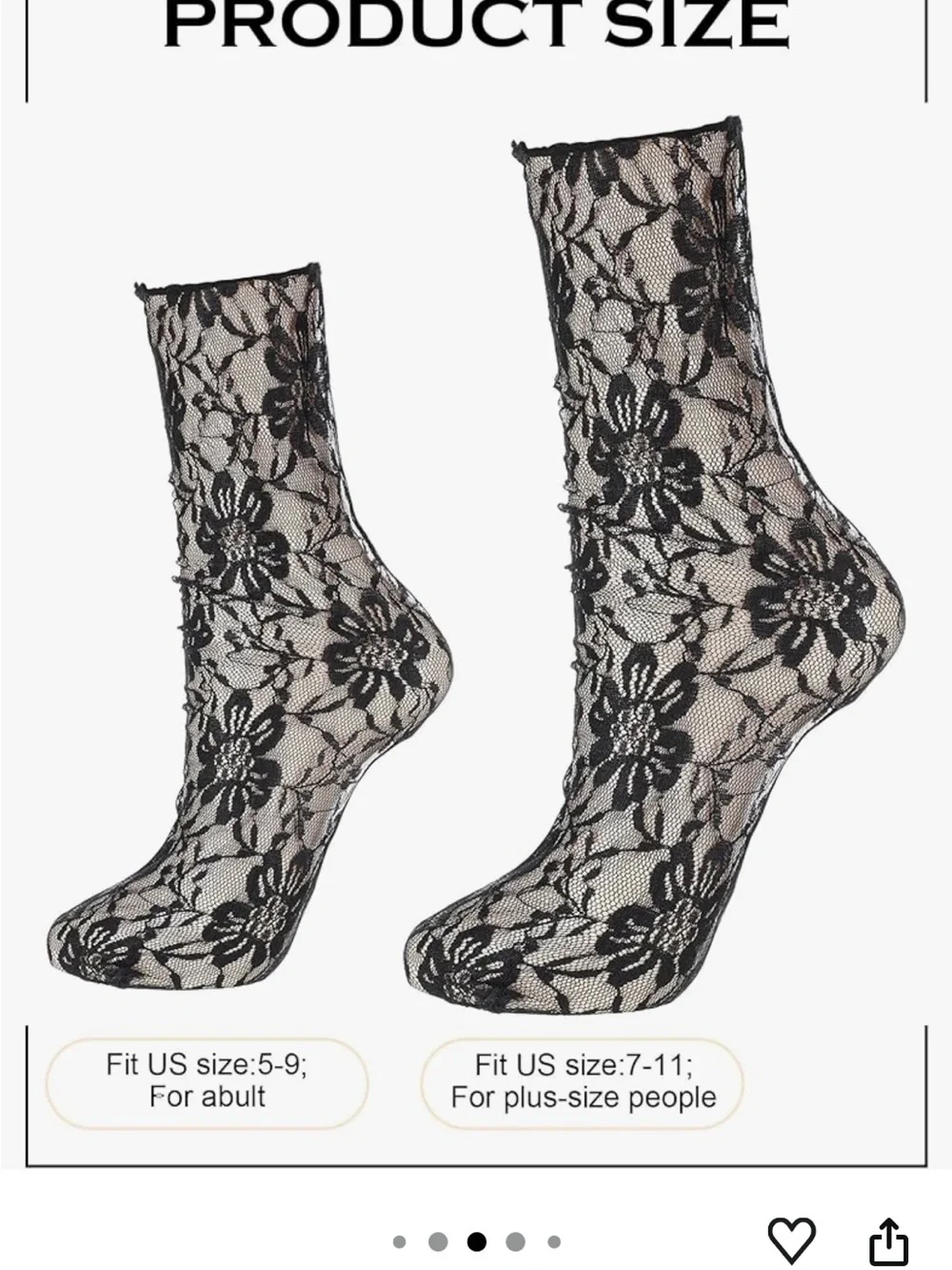 Black Lace Ankle Socks - Pack of 4